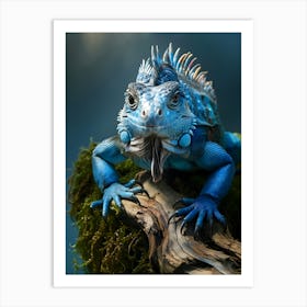 Blue Iguana (lizard) Art Print