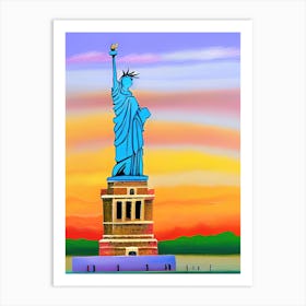 The Statue Of Liberty Painting Art Print