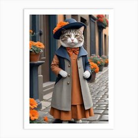 Cat In Hat 3 Art Print