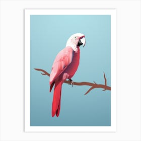 Minimalist Macaw 2 Illustration Art Print