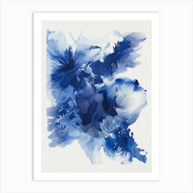 Blue Flowers 72 Art Print