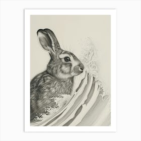 Tans Rabbit Drawing 2 Art Print