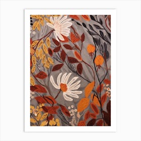 Fall Botanicals Gypsophila 1 Art Print