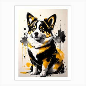 Corgi Dog 1 Art Print