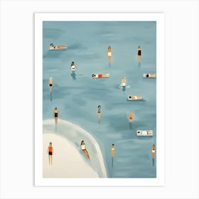 People In The Water Art Print