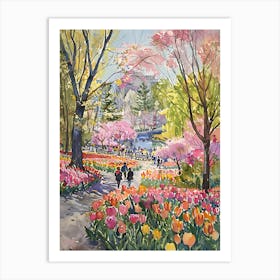 Tulips In Bloom 8 Art Print