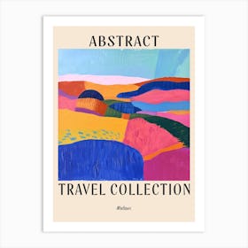 Abstract Travel Collection Poster Malawi 1 Art Print