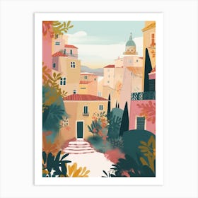 Sicily, Italy Illustration Art Print