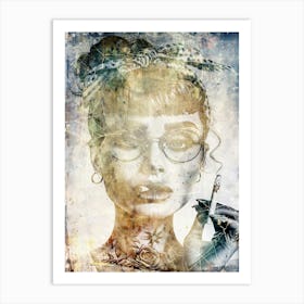 Poster Audrey Star Illustration Art 02 Art Print