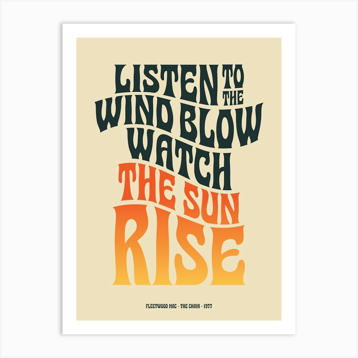 Fleetwood Mac The Chain Art Print Art Print by One Louder Prints