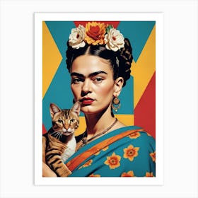 Frida Kahlo Portrait (20) Art Print
