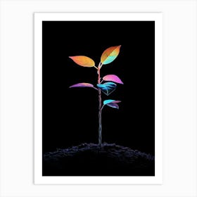 Rainbow Plant 2 Art Print