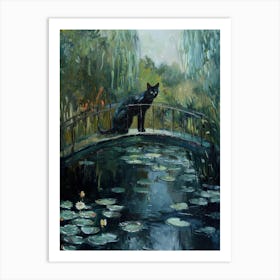 Cat On Bridge 1 Art Print