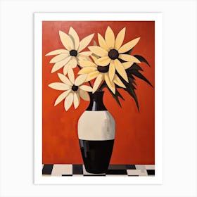 Bouquet Of Black Eyed Susan Flowers, Autumn Fall Florals Painting 0 Art Print