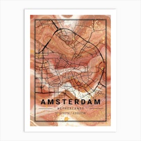 Amsterdam Map Art Print