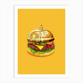Burger Calling Art Print