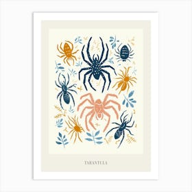 Colourful Insect Illustration Tarantula 10 Poster Art Print