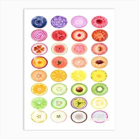 Fruit Slices Art Print