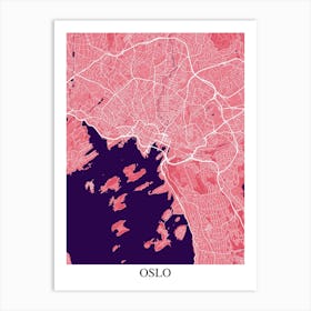 Oslo Pink Purple Art Print
