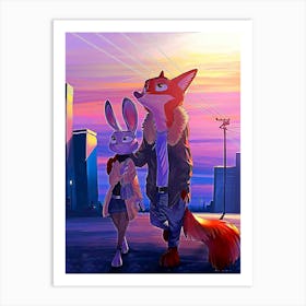 Zootopia Love Art Print