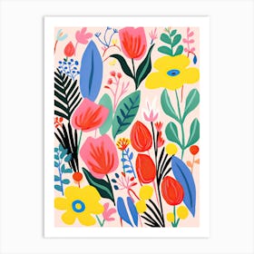 Flowers 15, Matisse style, Floral Art Print