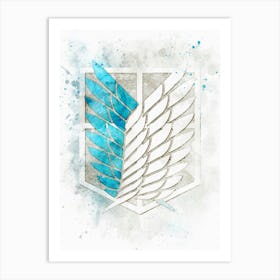 Wings Of Freedom Watercolor Art Print