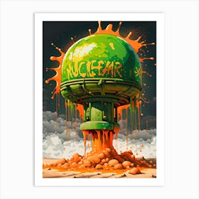 Nuclear Orange 1 Art Print