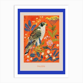 Spring Birds Poster Falcon 2 Art Print