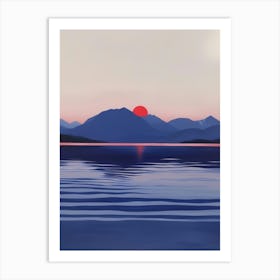 Sunset In The Mountains 78 Art Print