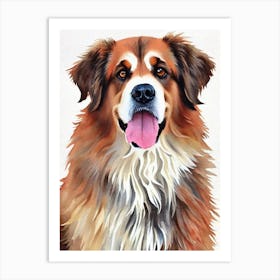 Leonberger Watercolour Dog Art Print