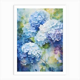 Blue Hydrangeas Art Print