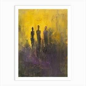 Three Silhouettes 1 Art Print