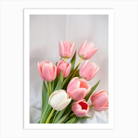 Pink Tulips Art Print