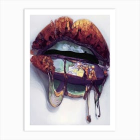 Dreamy Lips Art Print