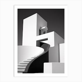 Faro, Portugal, Photography In Black And White 1 Art Print