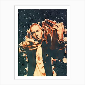 Eminem Boombox Art Print