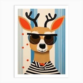 Little Deer 1 Wearing Sunglasses Art Print