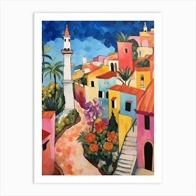 Faro Portugal 6 Fauvist Painting Art Print