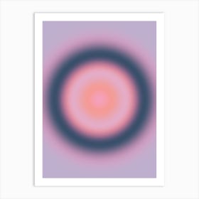 Purple Flow 01 Gradient Aura Art Print