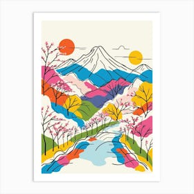 Japanese Landscape 1 Art Print