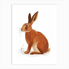 Belgian Hare Nursery Illustration 1 Art Print