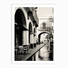 Seville, Spain, Black And White Analogue Photography 1 Art Print