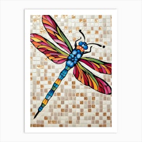 Dragonfly Mosaic 1 Art Print