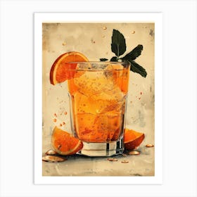 Orange Drink 30 Art Print