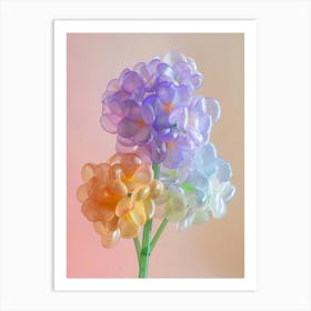 Dreamy Inflatable Flowers Hydrangea 1 Art Print