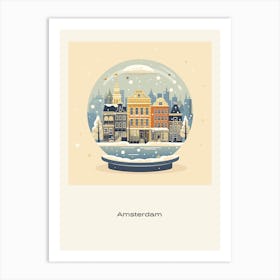 Amsterdam Netherlands 1 Snowglobe Poster Art Print