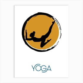 Yoga, the sport of yoga, the sport of meditation, relaxation, inspiring rest and meditation, a distinctive and exceptional work of art that embodies yoga.24 Art Print