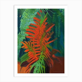 Tassel Fern 1 Cézanne Style Art Print