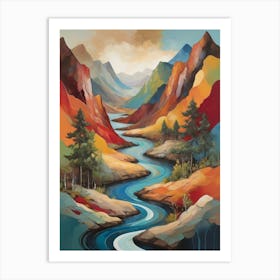 Scotland River Art Print