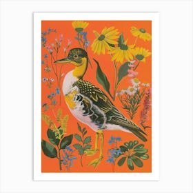 Spring Birds Grebe 2 Art Print